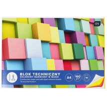 Blok techniczny kolorowy A4 10 ark Interdruk