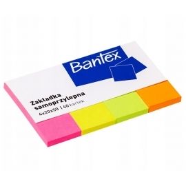 Zakładki indeksujące 20x50 4 kolory Banetex