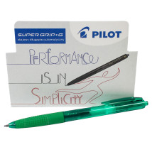 Długopis automatyczny olejowy Pilot Super Grip G zielony