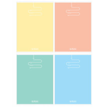 Zeszyt w kratkę B5/96k Helitz Pastel Color