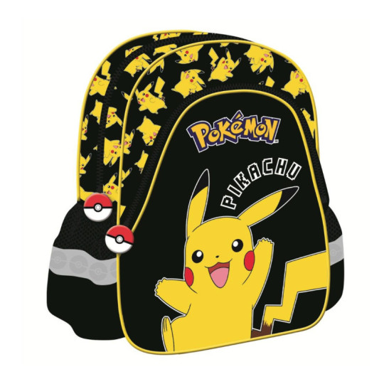 Plecak przedszkolny jednokomorowy Pokémon mały czarny