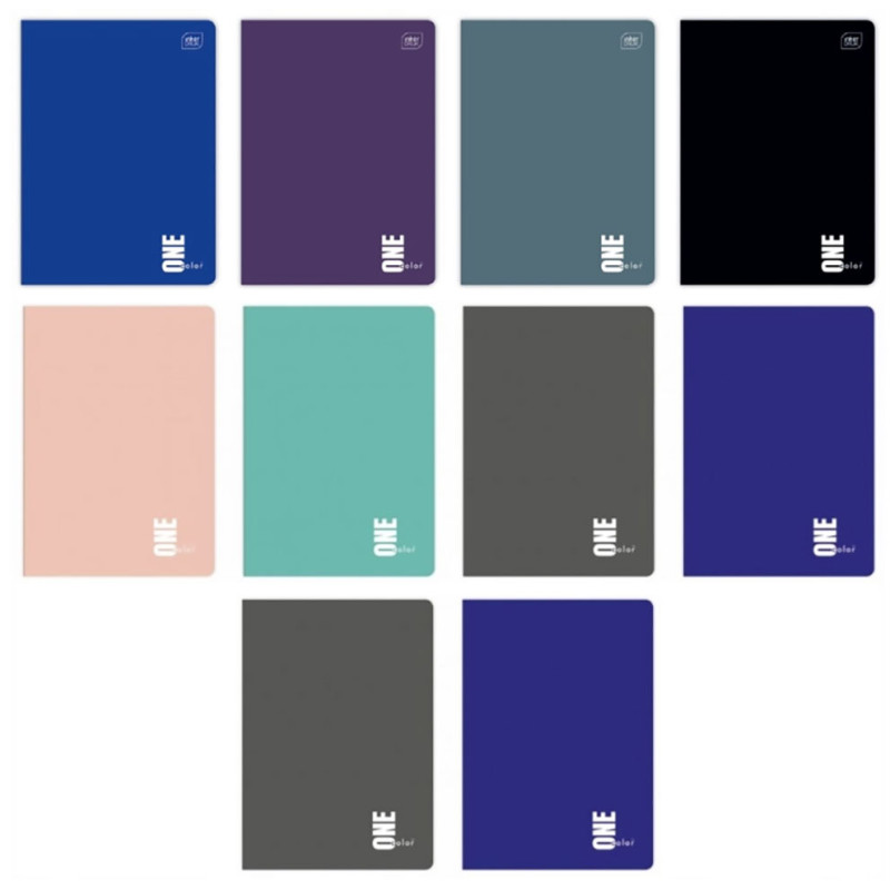Zeszyt A5 60 Kartek w Kratkę One Color Interdruk zestaw 10 sztuk