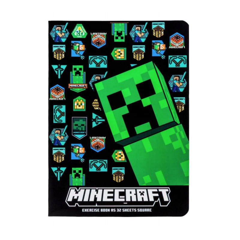 Zeszyt w kratkę A5 Minecraft 32 kartek