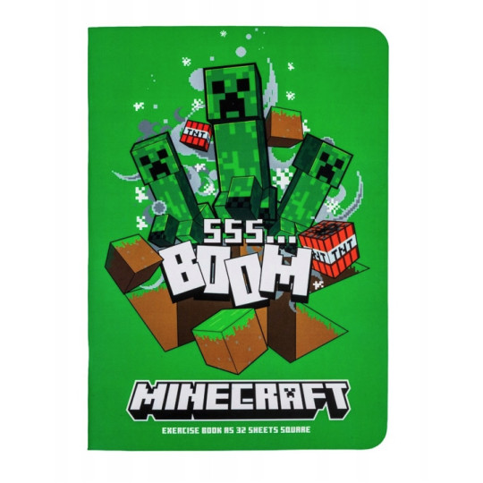 Zeszyt A5 32k linia MINECRAFT