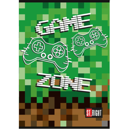 Zeszyt A4 32k krata laminowany GAME ZONE Mix
