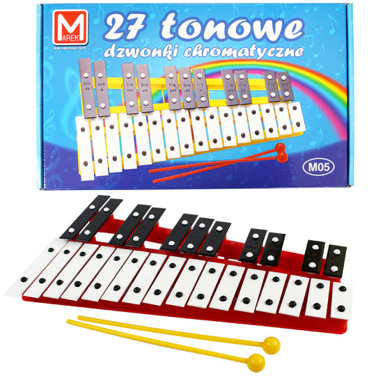 Cymbałki chromatyczne 27 tonowe