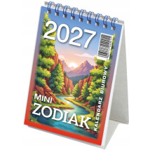 Kalendarz biurowy Mini Zodiak 2027 Stojący