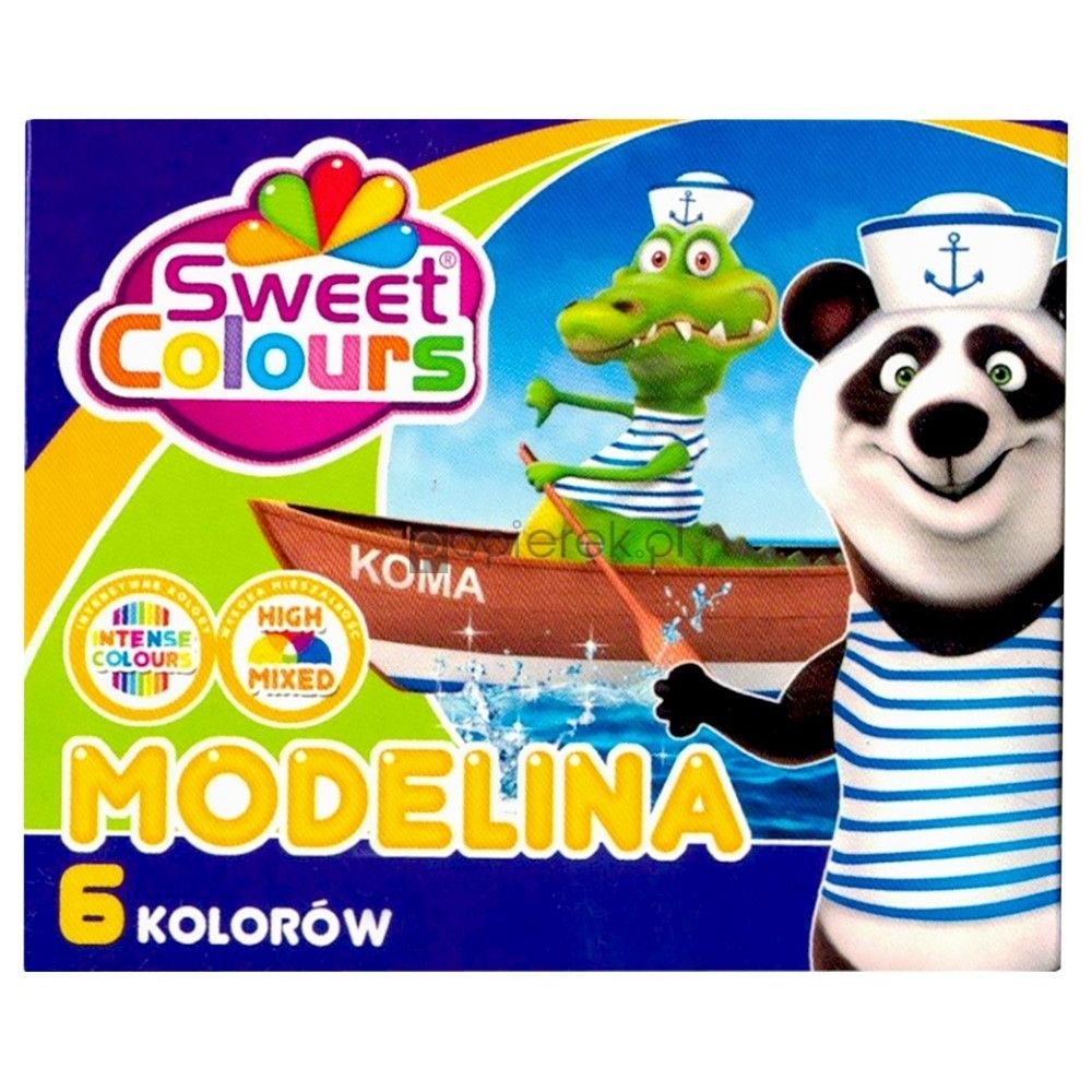 Modelina szkolna dla dzieci 6 kolorów Koma
