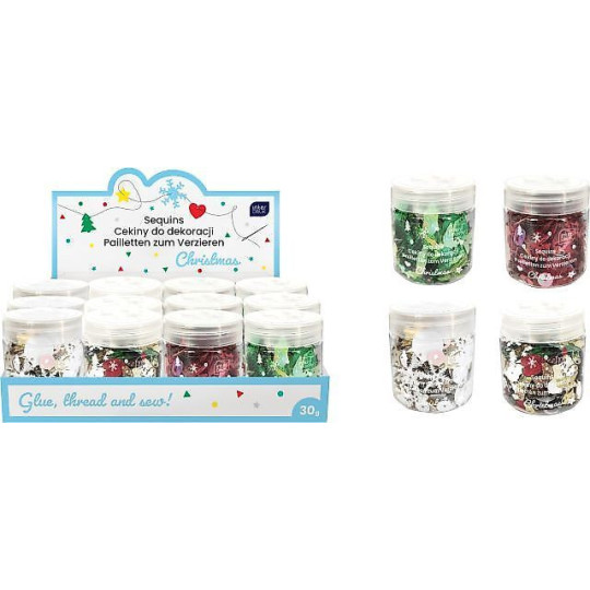 Cekiny do dekoracji Christmas 30 g