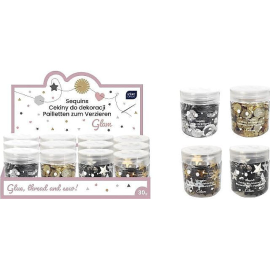 Cekiny do dekoracji Glam 30g