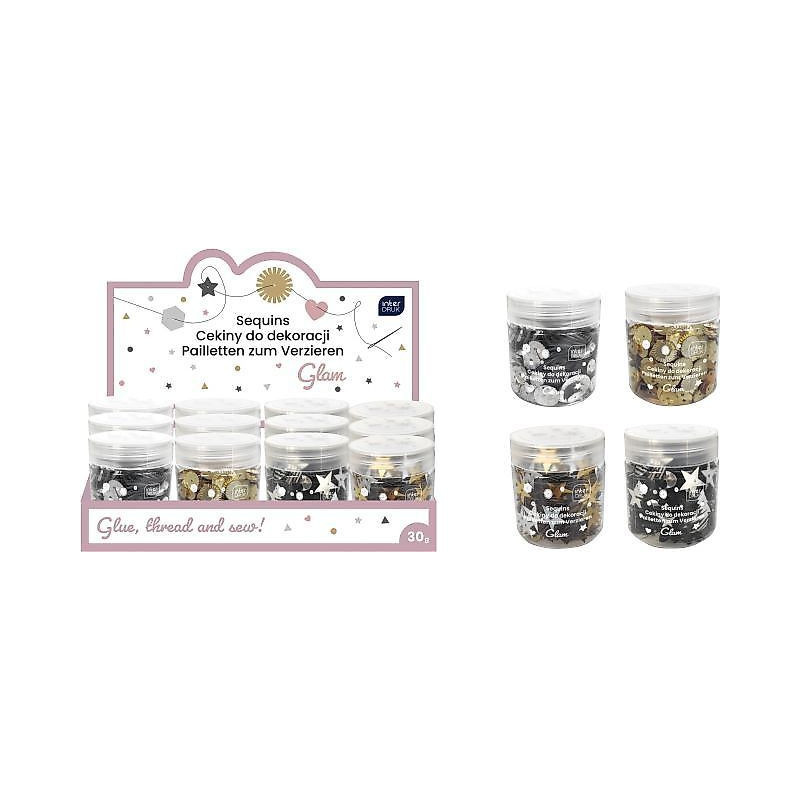Cekiny do dekoracji Glam 30g