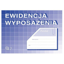 Druk Ewidencja wyposażenia A5 M&P