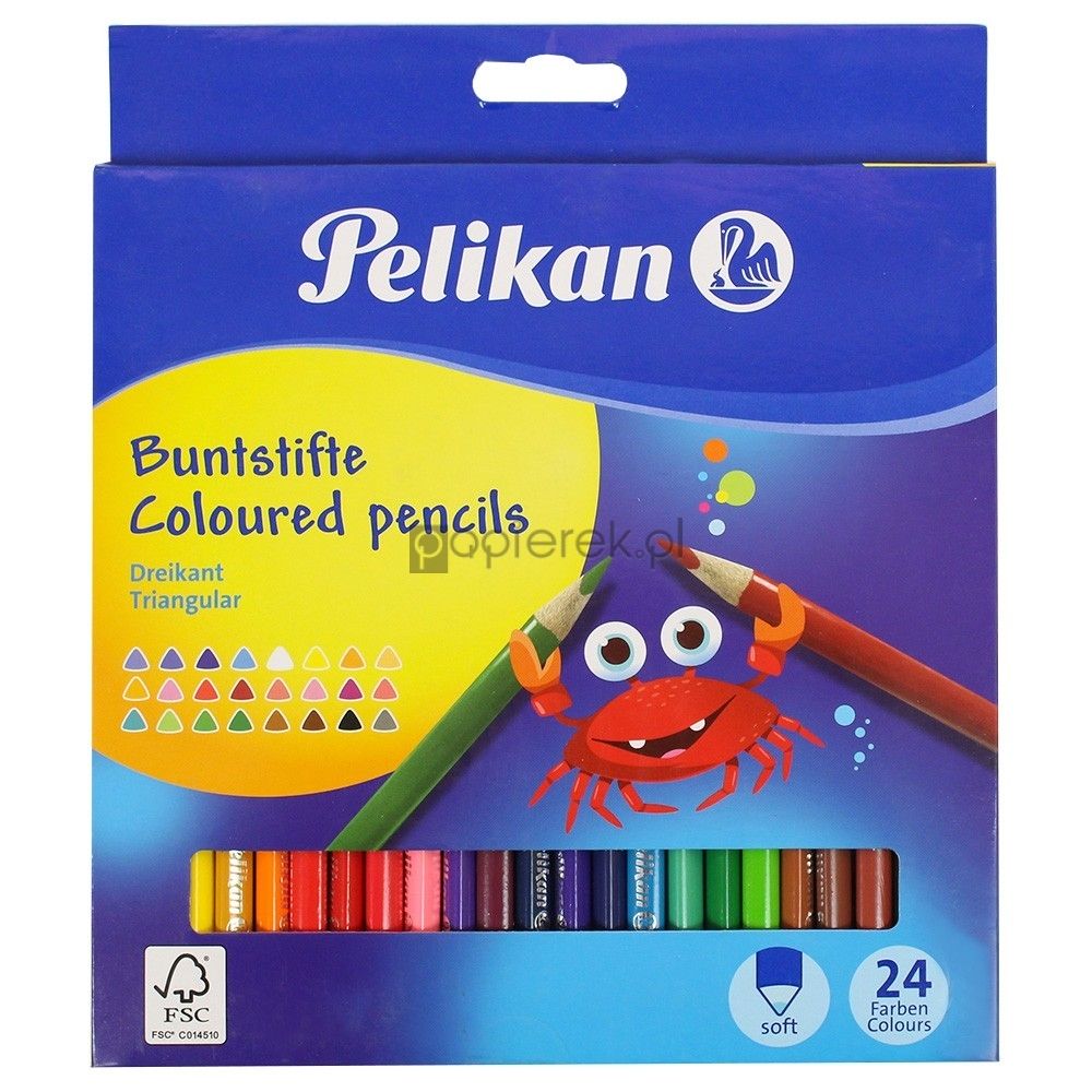 Pelikan Kredki ołówkowe 24 kolory 