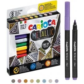 Pisaki metaliczne Carioca 8 kolorów