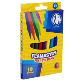 Flamastry szkolne 10 kolorów Astra