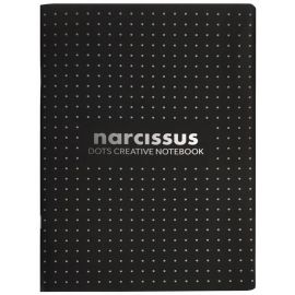 Zeszyt w kropki Narcissus czarny A4/48k 