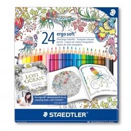 Kredki ołówkowe Ergo Soft 24 kolory Staedtler