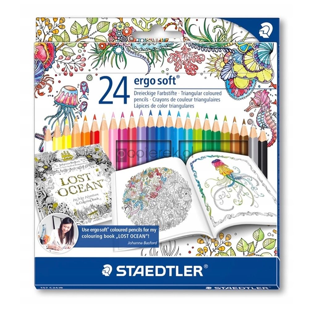 Kredki ołówkowe Ergo Soft 24 kolory Staedtler