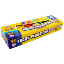 Farby plakatowe 20 ml Astra 13 kolorów 12 + 1 Gratis