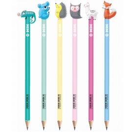 Ołówek szkolny ze zwierzątkami HB 1 szt.