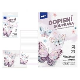 Papeteria zestaw listowy MFP 10k/5 kopert Kolorowe Motyle