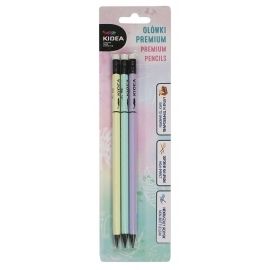 Ołówki Premium Kidea pastelowe 3 szt. 