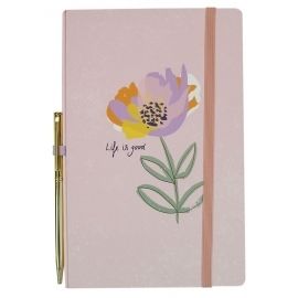 Notes A5 z długopisem Pink Flower Starpak