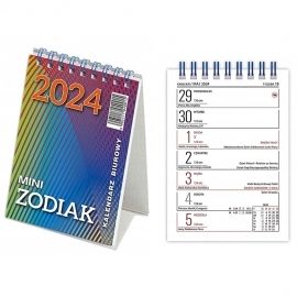 Kalendarz biurowy Mini Zodiak 2023 Stojący