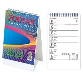 Kalendarz biurkowy Zodiak 2024 Stojący