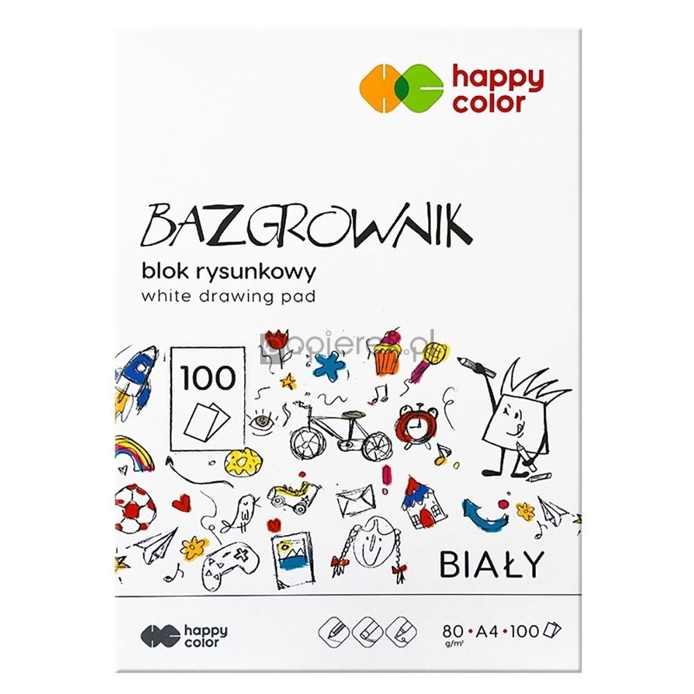 Bazgrownik blok rysunkowy Happy Color A4 100 ark.
