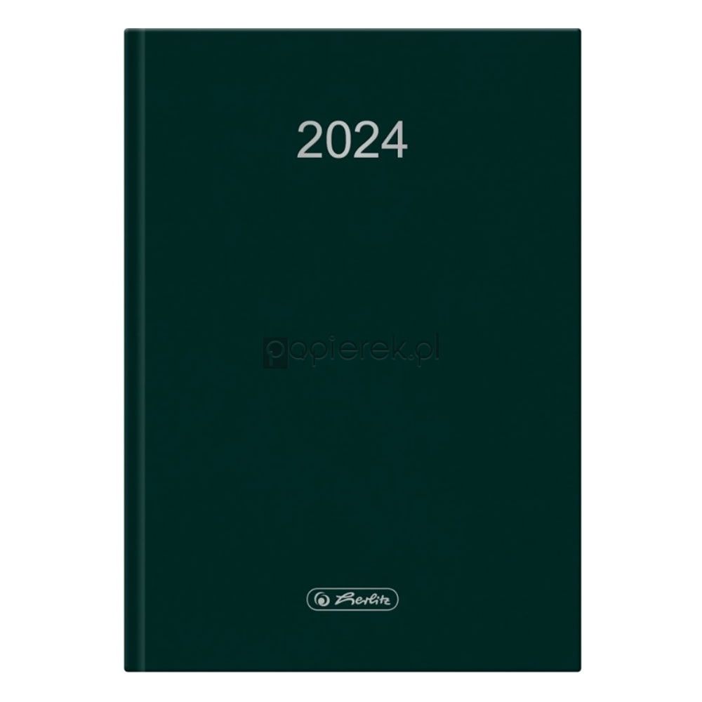 Kalendarz dzienny HERLITZ SZEFA A5 zielony 2024