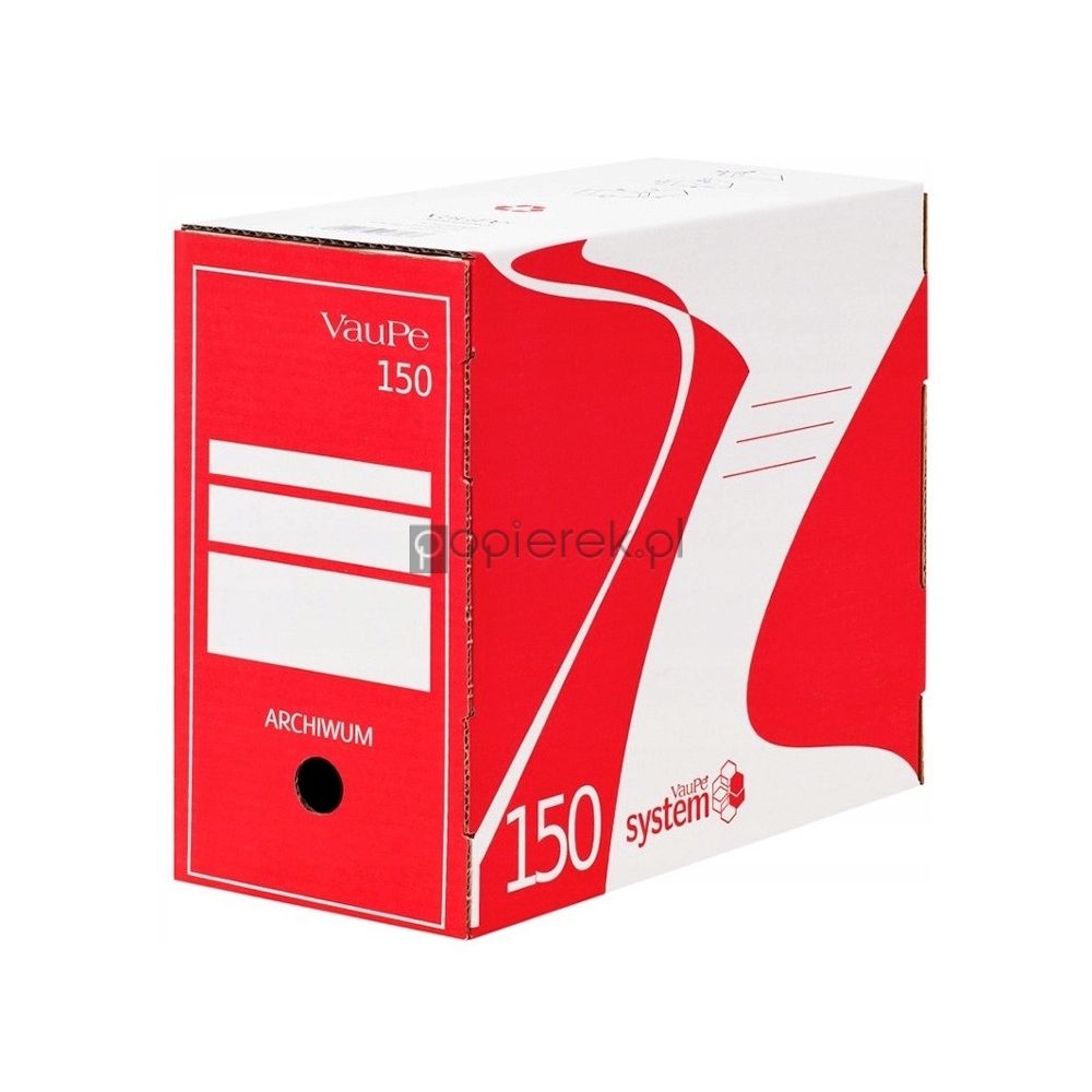 Pudełko do archiwizacji A4 VauPe 150 czerwone 