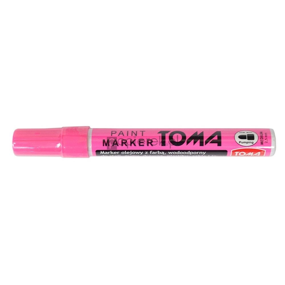 Marker olejowy z farbą różowy Toma TO-440