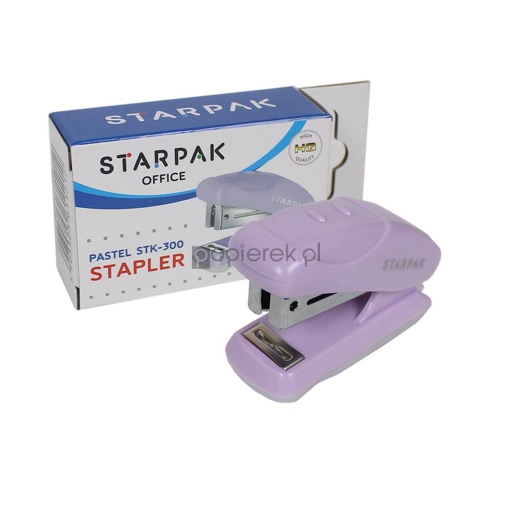 Zszywacz mini Starpak STK-300 pastelowy fioletowy
