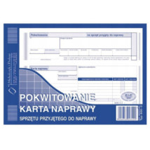 POKWITOWANIE KARTA NAPRAWY SPRZĘTU A5