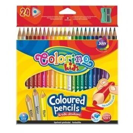 Kredki ołówkowe trójkątne Colorino Kids 24 kolory