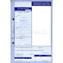 POLECENIE WYJAZDU SŁUŻBOWEGO A5