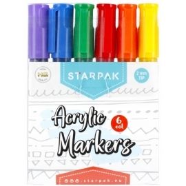 Markery akrylowe Starpak 6 kolorów