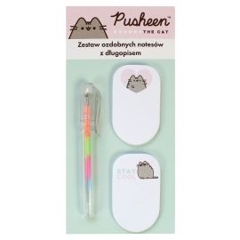 Zestaw mini notesów Pusheen + długopis