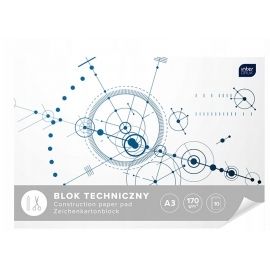 Blok techniczny biały A3 10 Kartek 170g/m2