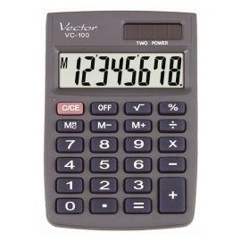 Kalkulator kieszonkowy VECTOR VC-100 czarny