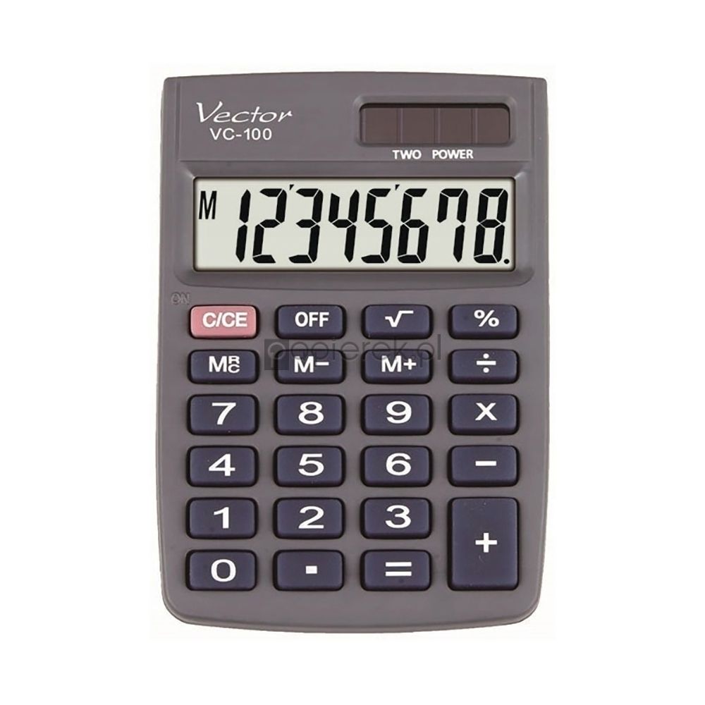 Kalkulator kieszonkowy VECTOR VC-100 czarny