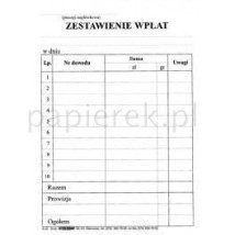 ZESTAWIENIE WPŁAT A6 SIERADZKI