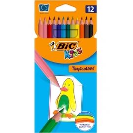 Kredki ołówkowe BIC Kids Tropicolors 12 kolorów