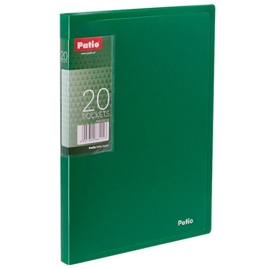 Teczka ofertowa A5 zielona 20 koszulek Patio