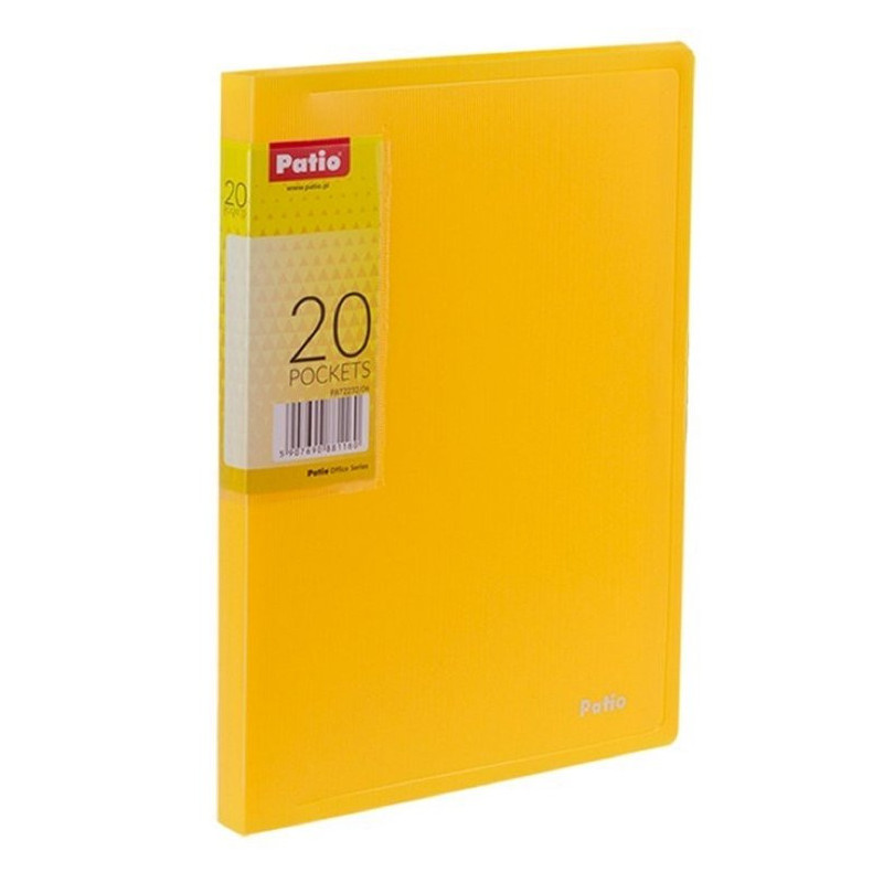 Teczka ofertowa A5 żółta 20 koszulek Patio