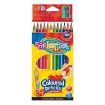 Colorino Kids Kredki ołówkowe trójkątne 12 kol + 1