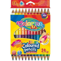 Kredki dwustronne grube COLORINO 12/24 Jumbo
