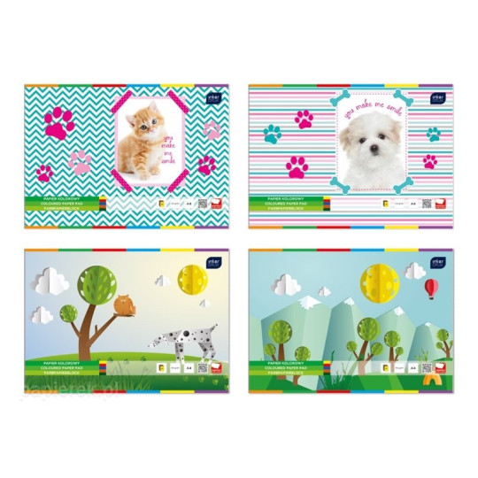 PAPIER KOLOROWY A4 10 INTERDRUK