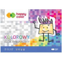 Blok rysunkowy kolorowy A3 80g 15 ark Happy Color